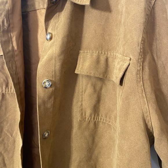 White Stag Brown Button Down Shirt - Picture 4 of 5